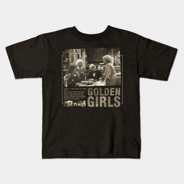 Retro Golden Girls Kids T-Shirt by Boose creative